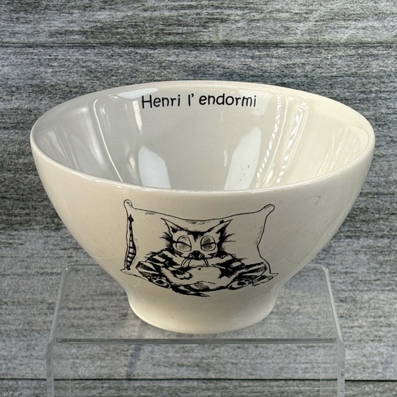 Cats Of Paris Kiss That Frog Cleen Henry The Sluggish Bowl Henri L’ Endormi - Picture 1 of 8